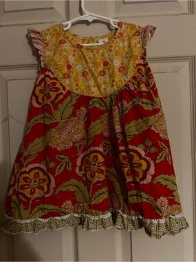 Matilda Jane Serendipity Girls Floral Ruffle Dress  size 4